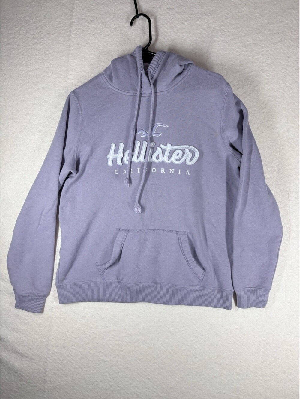 Hoodie Large Lavender Hollister California Pullover Fleece Logo Pocket